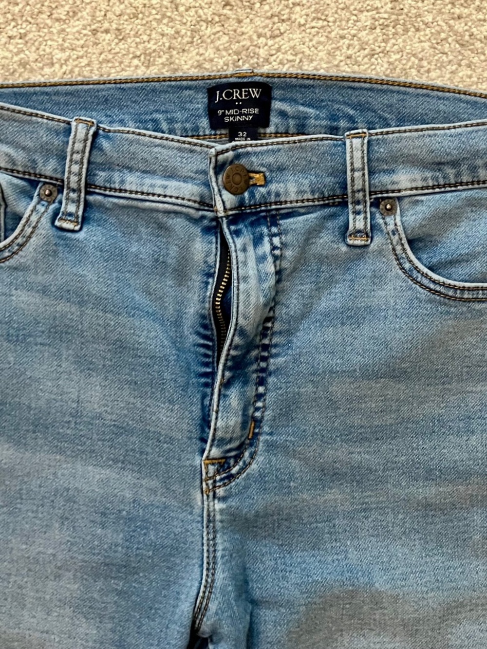 J.Crew 9” Mid Rise Skinny - Picture 3 of 3